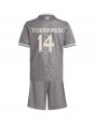 Real Madrid Aurelien Tchouameni #14 Tredjedraktsett Barn 2024-25 Korte ermer (+ bukser)